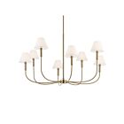 Kichler 52769CPZ Eadie 8-Lumières 25W Bronze champagne Lustre