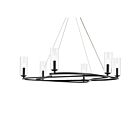 Kichler 52771BK Harpin 6-Lumières 60W Noir Lustre