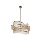 Kichler 52824CPZ Khaite 6-Lumières 60W Bronze champagne Lustre