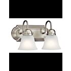 Luminaire de vanité Kichler 5336NIS 2-lumières 100W nickel brossé