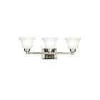Luminaire de vanité Kichler Langford 5390NI 3-lumières 100W nickel brossé