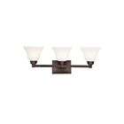 Luminaire de vanité à LED Kichler Langford 5390OZL18 3-lumières 10W vieux bronze