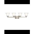 Luminaire de vanité Kichler Langford 5391NI 4-lumières 100W nickel brossé