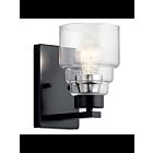Applique murale Kichler Vionnet 55010BK 1-lumière 75W noir