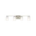 Luminaire de vanité Kichler Roehm 55018NI 4-lumières 75W nickel brossé