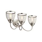 Luminaire de vanité Kichler Voclain 55043NI 3-lumières 75W nickel brossé