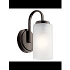 Luminaire de vanité Kichler Kennewick 55085OZ 1-lumière 75W vieux bronze
