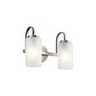 Luminaire de vanité Kichler Kennewick 55086NI 2-lumières 75W nickel brossé
