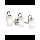 Luminaire de vanité Kichler Kennewick 55087NI 3-lumières 75W nickel brossé