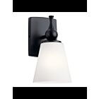 Luminaire de vanité Kichler Cosabella 55090BK 1-lumière 75W noir