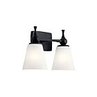 Luminaire de vanité Kichler Cosabella 55091BK 2-lumières 75W noir