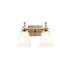 Luminaire de vanité Kichler 55091CPZ 2-Lumières 150W Champagne Bronze