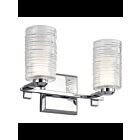 Luminaire de vanité Kichler Giarosa 55096CH 2-lumières 50W chrome