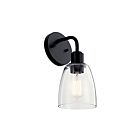 Luminaire de vanité Kichler Meller 55100BK 1-lumière 60W noir