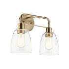 Luminaire de vanité Kichler Meller 55101CPZ 2-lumières 120W Champagne Bronze