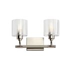 Luminaire de vanité Kichler Harvan 55106SN 2-lumières 75W nickel satiné