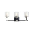 Luminaire de vanité Kichler Harvan 55107BK 3-lumières 75W noir
