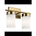Luminaire de vanité Kichler Ciona 55111BNB 2-lumières 100W laiton naturel brossé