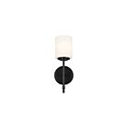 Luminaire de vanité Kichler 55140BK 1-Lumière 75W Noir