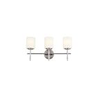 Luminaire de vanité Kichler 55142PN 3-Lumières 225W Nickel poli