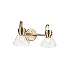 Kichler 55154CPZCLR Farum 2-Lumières 60W Bronze champagne Lumière Vanité