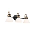 Luminaire de vanité Kichler 55155BK 3.-lumières 180W Noir