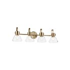 Kichler 55156CPZCLR Farum 4-Lumières 60W Bronze champagne Lumière Vanité