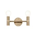 Luminaire de vanité Kichler 55158CPZ 2.-lumières 120W Bronze Champagne