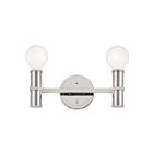 Luminaire de vanité Kichler 55158PN 2.-lumières 120W Nickel poli
