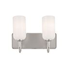 Luminaire de vanité Kichler 55162PN 2.-lumières 120W Nickel poli