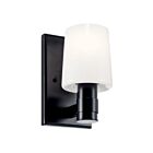 Kichler Adani 55174BK 1-Lumière Noir 60W Applique murale