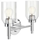 Kichler 55184CH Madden 2-Lumières 150W Chrome Lumière de Vanité