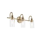 Kichler 55211CPZ Kavi 3-Lumières 75W Bronze champagne Lumière Vanité