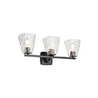 Kichler 55216BKWTR Marant 3-Lumières 75W Noir Lumière Vanité