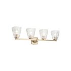 Kichler 55217CPZWTR Marant 4-Lumières 75W Bronze champagne Lumière Vanité