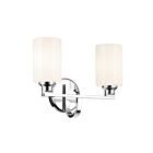 Kichler 55225CH Gioe 2-Lumières 75W Chrome Lumière Vanité