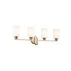 Kichler 55227CPZ Gioe 4-Lumières 75W Bronze champagne Lumière Vanité
