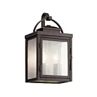 Lanterne murale extérieur Kichler Carlson 59011RZ 2-lumières 60W bronze huilé