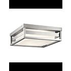 Plafonnier extérieur à LED Kichler Ryler 59037BALED 1-lumière 23W aluminium brossé