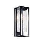 Lanterne murale Kichler 59063BSL 1-lumière 150W Noir avec reflets argentés