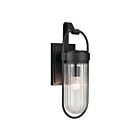 Kichler Brix 59124BKT 1-Lumière Noir texturé 60W Lanterne murale extérieur