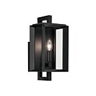 Kichler Kroft 59131BKT 1-Lumière Noir texturé 60W Lanterne murale extérieur