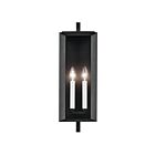 Kichler Kroft 59132BKT 2-Lumières Noir texturé 120W Lanterne murale extérieur