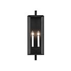 Kichler Kroft 59133BKT 2-Lumières Noir texturé 120W Lanterne murale extérieur