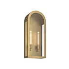 Kichler 59203NBR 2-Lumières 100W Laiton naturel Applique Murale Extérieur