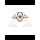 Luminaire de vanité Kichler 6122NI 2-lumières 100W nickel brossé