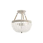 Plafonnier semi-encastré Kichler Kona 38226 2-lumières 60W blanc antique