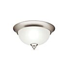Plafonnier Kichler Dover 8064NI 2-lumières 60W nickel brossé