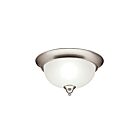 Plafonnier Kichler Dover 8064NI 2-lumières 60W nickel brossé