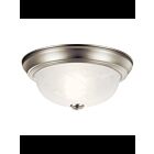Plafonnier Kichler 8108NI 2-lumières 60W nickel brossé